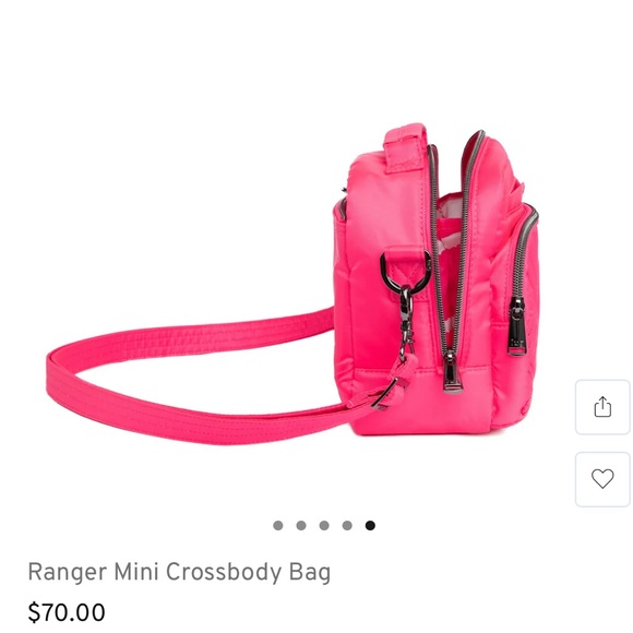 Lug mini ranger crossbody bag in magenta - Picture 4 of 10